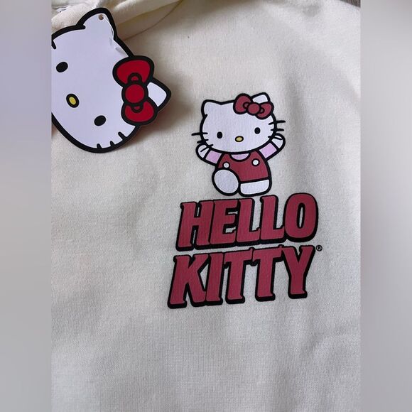 Sanrio Hello Kitty  Sweatshirt Front Back Graphic Cotton Oversized Hoodie Medium - Picture 2 of 10